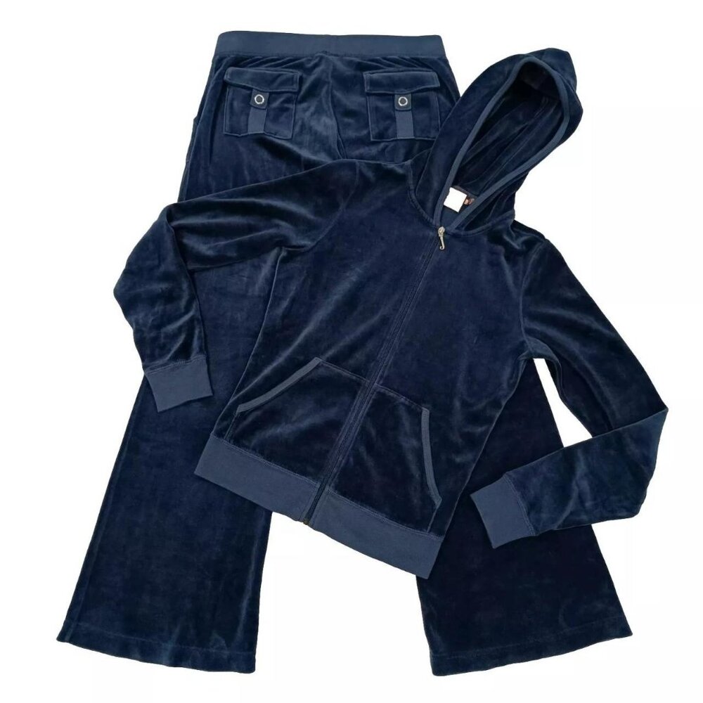 Vintage Juicy Couture Tracksuit Matching Set Small Medium Jacket Pants Pockets